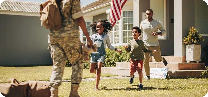 Veteran returning home to kids and wife