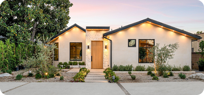Single Family Home - White exterior